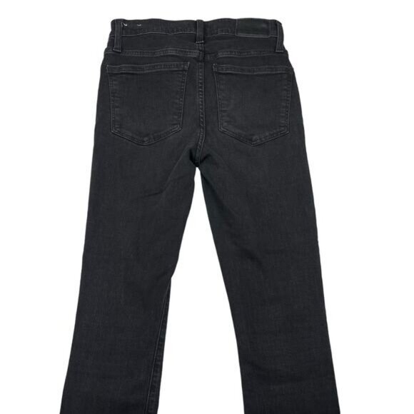 Madewell Women’s Roadtripper Mid Rise Jean In Washed Black Size 24 - Picture 6 of 7